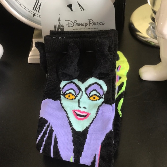 Disney Parks Maleficent Socks New with tag. - Picture 2 of 7